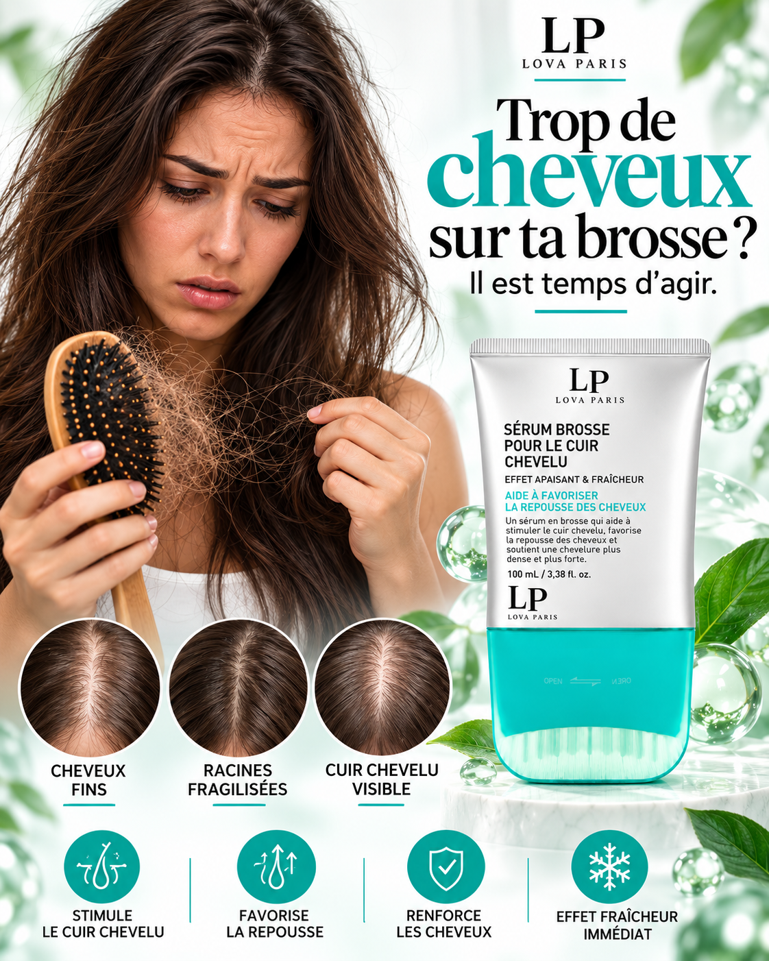 Sérum Capillaire à Brosse LovaParis