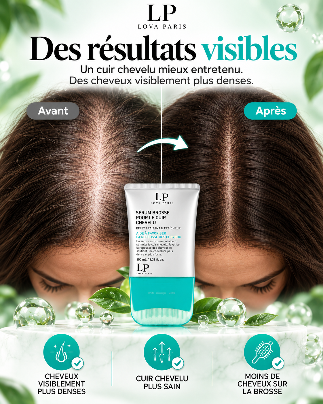 Sérum Capillaire à Brosse LovaParis