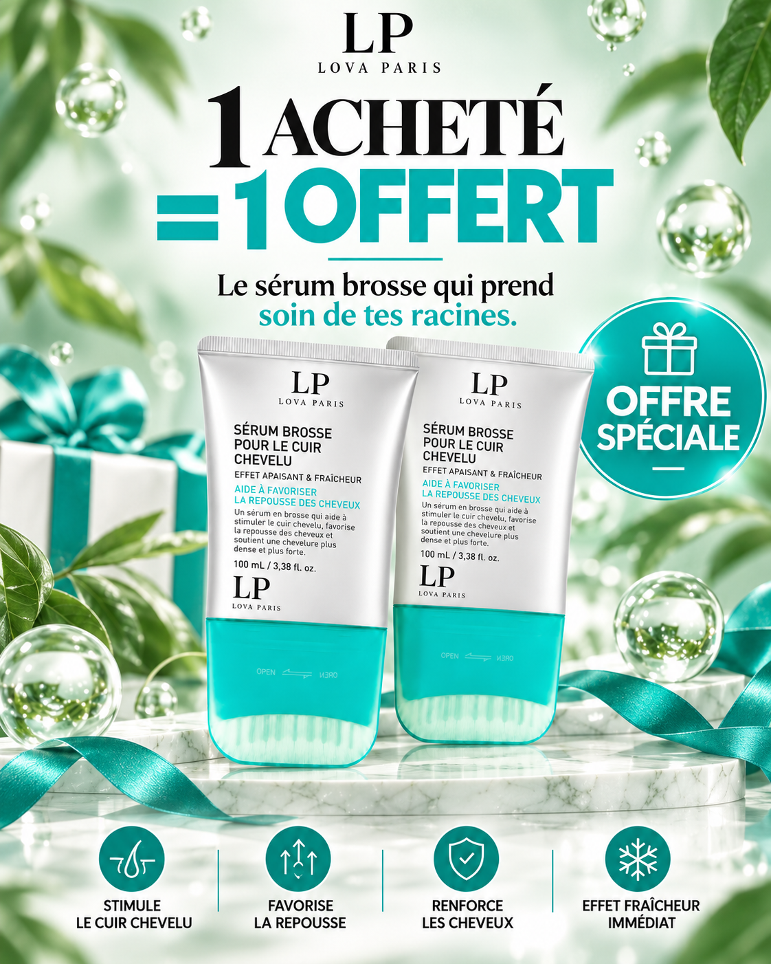 Sérum Capillaire à Brosse LovaParis